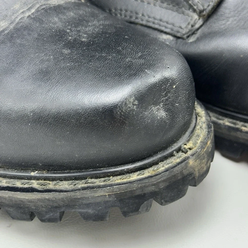 Vtg Sears Fieldmaster 86923 Insulated Combat Boots Hex Shaped Eyelets Men's 9D